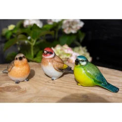 None Resin Blue Tit, Chaffinch & Robin Birds -Garantia Sales Store 12832873 7575025282540384