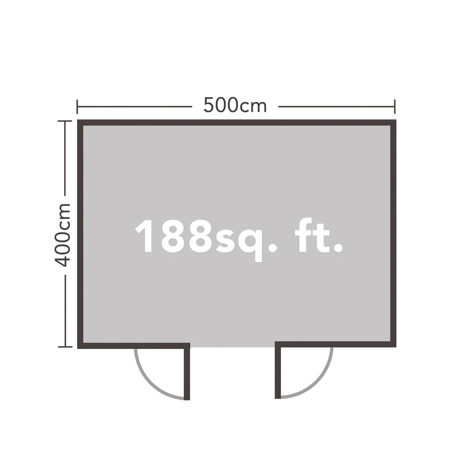 Forest Mendip 5.0m X 4.0m Log Cabin Double Glazed, 34kg Polyester Felt, Plus Underlay 9 Forest Mendip 5.0m X 4.0m Log Cabin Double Glazed, 34kg Polyester Felt, Plus Underlay - Image 9