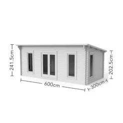 Forest Arley 6.0m X 3.0m Cabin Double Glazed 34kg Polyester Felt, Plus Underlay 10 Forest Arley 6.0m X 3.0m Cabin Double Glazed 34kg Polyester Felt, Plus Underlay -Garantia Sales Store 12832933 8644833199415565