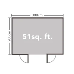 Forest Harwood 3.0m X 2.0m Log Cabin 24kg Felt Plus Underlay - Installation Included -Garantia Sales Store 12832951 8184833199764507