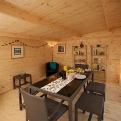 Forest Mendip 5.0m X 4.0m Log Cabin Double Glazed, 24kg Polyester Felt, No Underlay - Installation Included 14 Forest Mendip 5.0m X 4.0m Log Cabin Double Glazed, 24kg Polyester Felt, No Underlay - Installation Included -Garantia Sales Store 12833119 4114833198350652