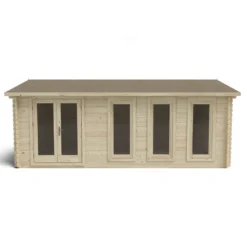Blakedown 6m X 4m Log Cabin Double Glazed 24kg Polyester Felt, No Underlay - Installation Included -Garantia Sales Store 12833144 5854833195161049