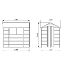 Forest 7 X 5ft Overlap Pressure Treated Apex Shed -Garantia Sales Store 12833286 1914833201647376