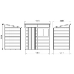 Forest 6 X 4ft Overlap Pressure Treated Pent Shed 17 Forest 6 X 4ft Overlap Pressure Treated Pent Shed -Garantia Sales Store 12833288 1534833198061413