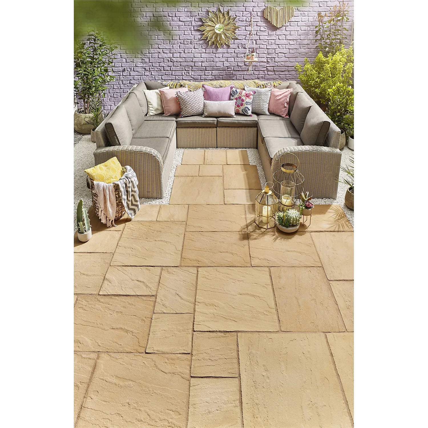 Chantry Paving 300 X 300mm Gold (Full Pack) 2 Chantry Paving 300 X 300mm Gold (Full Pack) - Image 2