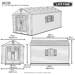 Lifetime 8 X 20 Ft Outdoor Storage Shed 13 Lifetime 8 X 20 Ft Outdoor Storage Shed -Garantia Sales Store 12836592 5145012583846294