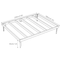 Mercia 8x6ft Pressure Treated Wooden Shed Base -Garantia Sales Store 12837858 1134833175084929