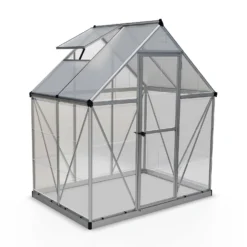 Palram Canopia Hybrid 6 X 4ft Silver Greenhouse