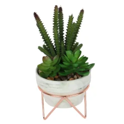 Artificial Succulent In Rose Gold Stand -Garantia Sales Store 12879282 1334858348118316