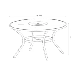 Misali 6 Seater Garden Dining Set 12 Misali 6 Seater Garden Dining Set -Garantia Sales Store 12881492 5834948030746531