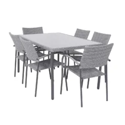 Bambrick 6 Seater Garden Dining Set 11 Bambrick 6 Seater Garden Dining Set -Garantia Sales Store 12881493 3714948030602606