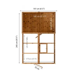 Country Living Grassthorpe 10 X 6ft Traditional Apex Greenhouse Combi Shed Painted + Installation - Aurora Green -Garantia Sales Store 12881727 1234976288196015