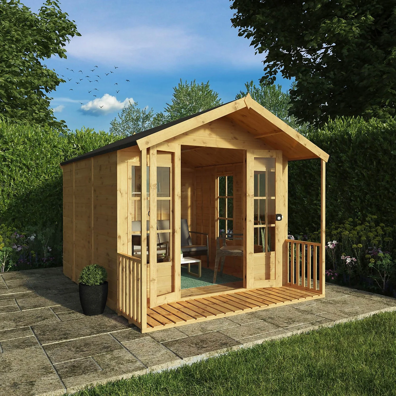 Mercia 10 X 8ft Traditional Summerhouse 2 Mercia 10 X 8ft Traditional Summerhouse - Image 2
