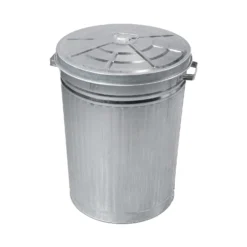 Homebase Galvanised Steel Outdoor Bin With Lid - 85L -Garantia Sales Store 12884722 2064913841351342