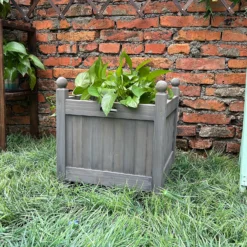 Homebase Medium Wooden Planter Grey -Garantia Sales Store 12885225 1235013038298744