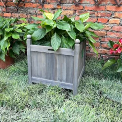 Homebase Large Wooden Planter Grey 6 Homebase Large Wooden Planter Grey -Garantia Sales Store 12885228 8495013038311650
