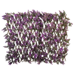 None Faux Lilac Bloom Trellis 1.8m X 0.9m