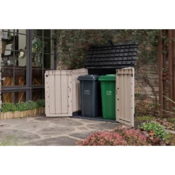 Keter Store It Out Midi Outdoor Garden Storage Shed 880L - Beige/Brown -Garantia Sales Store 12885761 1654898752549113