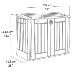 Keter Store It Out Midi Outdoor Garden Storage Shed 880L - Beige/Brown -Garantia Sales Store 12885761 1744898752660647