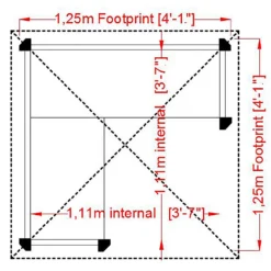 Shire Honeysuckle Corner Arbour - 4x4ft 11 Shire Honeysuckle Corner Arbour - 4x4ft -Garantia Sales Store 12887170 2754856509745751