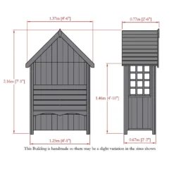 Shire Mimosa Arbour - 4x2ft -Garantia Sales Store 12887176 7884849861854342