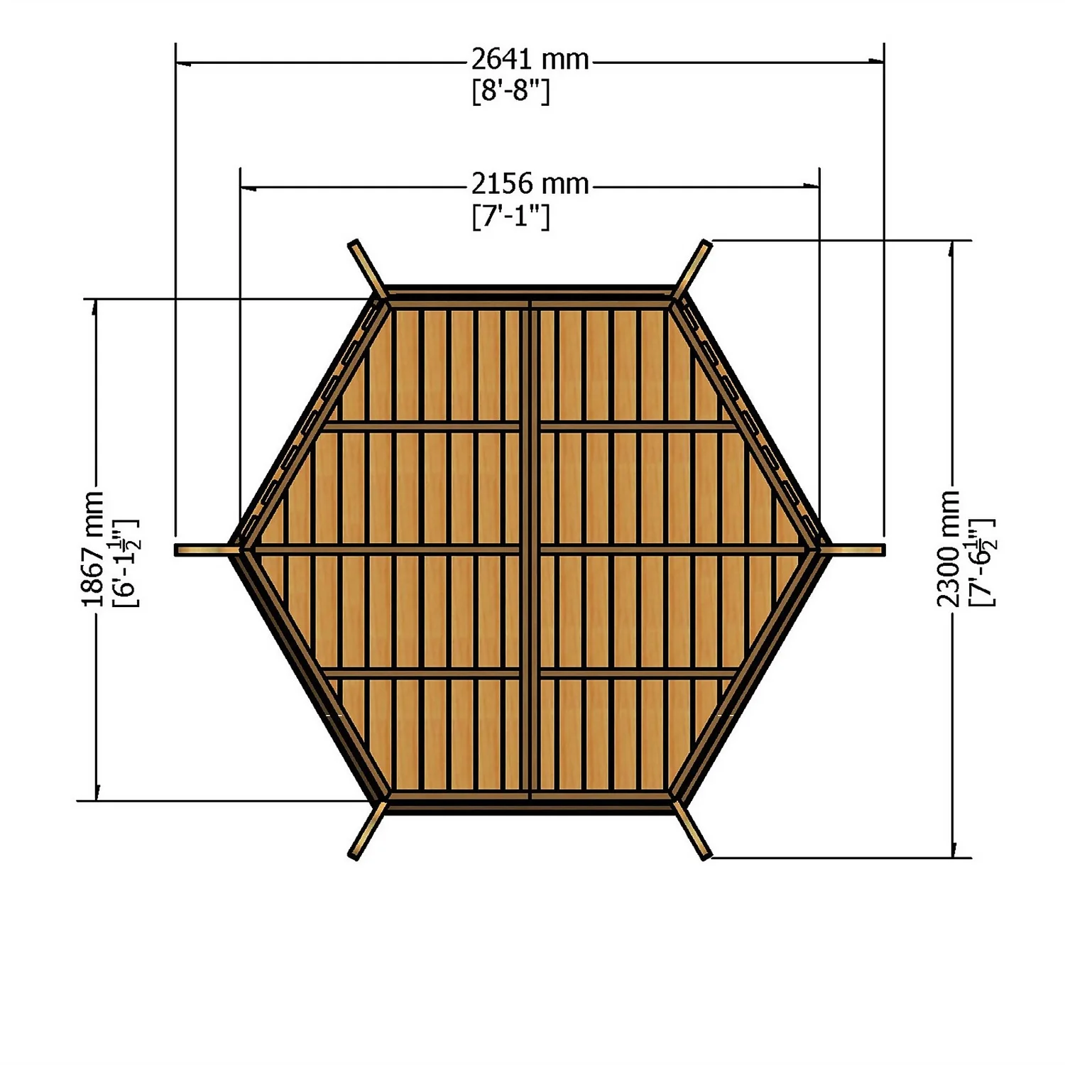 Shire Arbour - 7x6ft 4 Shire Arbour - 7x6ft - Image 4