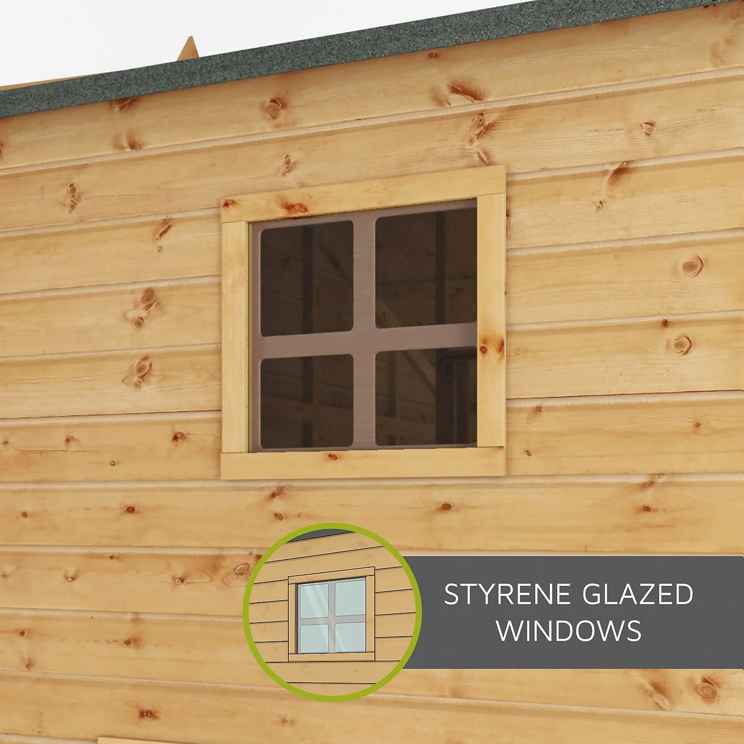 Mercia 4 X 4ft Snug Wooden Playhouse 6 Mercia 4 X 4ft Snug Wooden Playhouse - Image 6