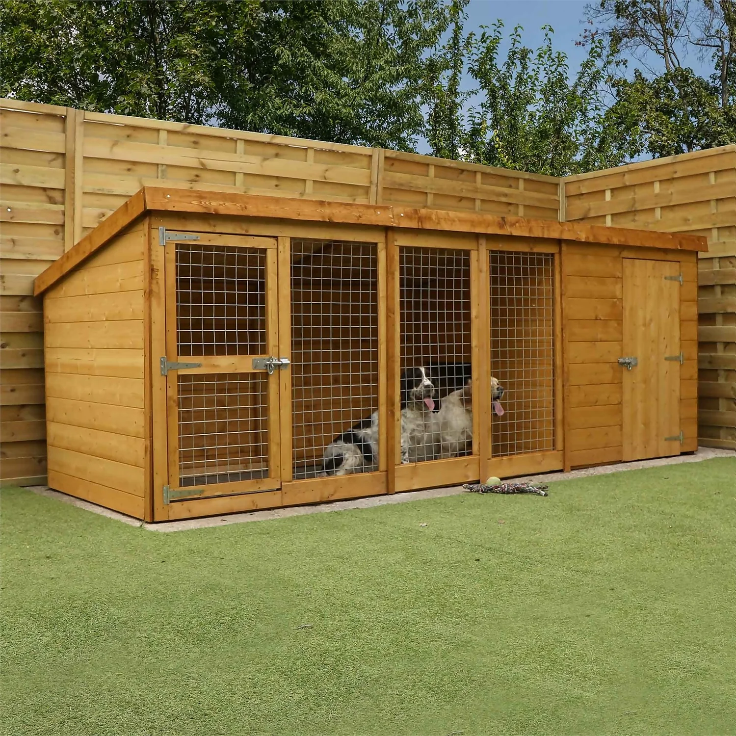 Mercia 12 X 4 Dog Kennel & Run (Installed) 2 Mercia 12 X 4 Dog Kennel & Run (Installed) - Image 2