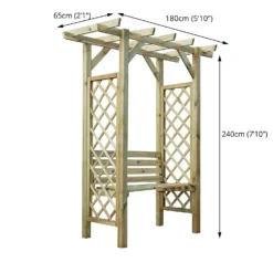 Mercia Pergola Seated Arbour 11 Mercia Pergola Seated Arbour -Garantia Sales Store 12888303 1084884721489659