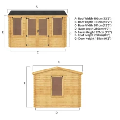 Mercia 4 X 3m 19mm Reverse Log Cabin -Garantia Sales Store 12888463 4835023719151716