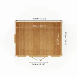 Mercia 4 X 3m 19mm Reverse Log Cabin -Garantia Sales Store 12888463 8845023719209895