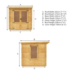 Mercia 2.4 X 2.4m 19mm Log Cabin (Installed) 18 Mercia 2.4 X 2.4m 19mm Log Cabin (Installed) -Garantia Sales Store 12888477 1805023718483691