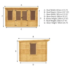Mercia 4 X 3m 19mm Log Cabin (Installed) -Garantia Sales Store 12888481 5965023719434490