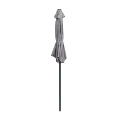 None 2.1m Crank & Tilt Parasol Light Grey - Dia. 38mm -Garantia Sales Store 12888557 1054843673613402