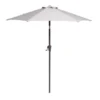 None 2.1m Crank & Tilt Parasol Natural - Dia. 38mm