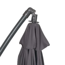 3m Overhanging Parasol - Dark Grey -Garantia Sales Store 12888567 1604966185535941