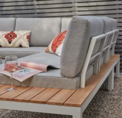 Spirit Metal Garden Corner Sofa Set - Grey -Garantia Sales Store 12889918 1174869216203745