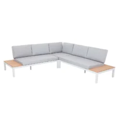 Spirit Metal Garden Corner Sofa Set - Grey -Garantia Sales Store 12889918 1544846181054970