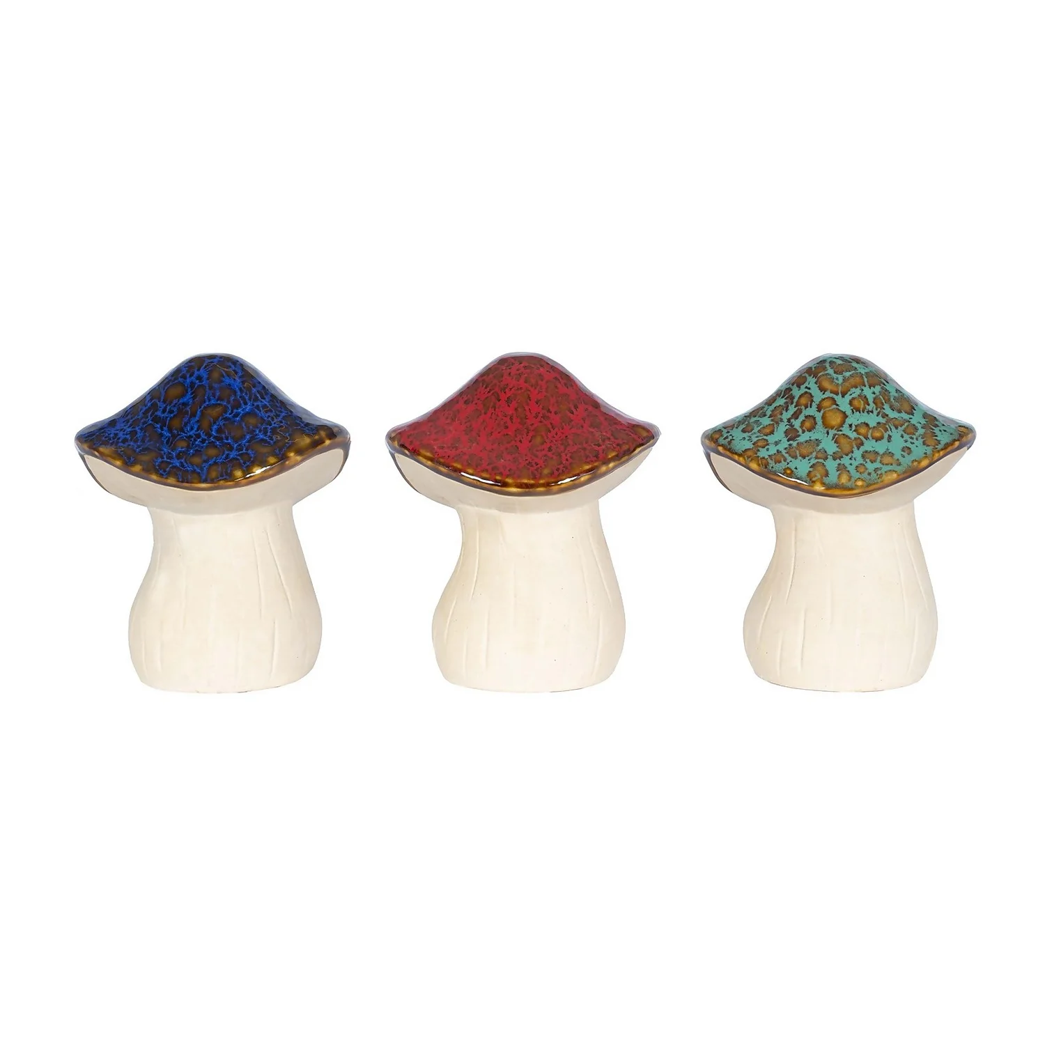 Ceramic Mushroom Garden Ornament - Medium 1 Ceramic Mushroom Garden Ornament - Medium