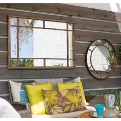 Milano Outdoor Garden Mirror - 100cm -Garantia Sales Store 12891529 4224875437314518