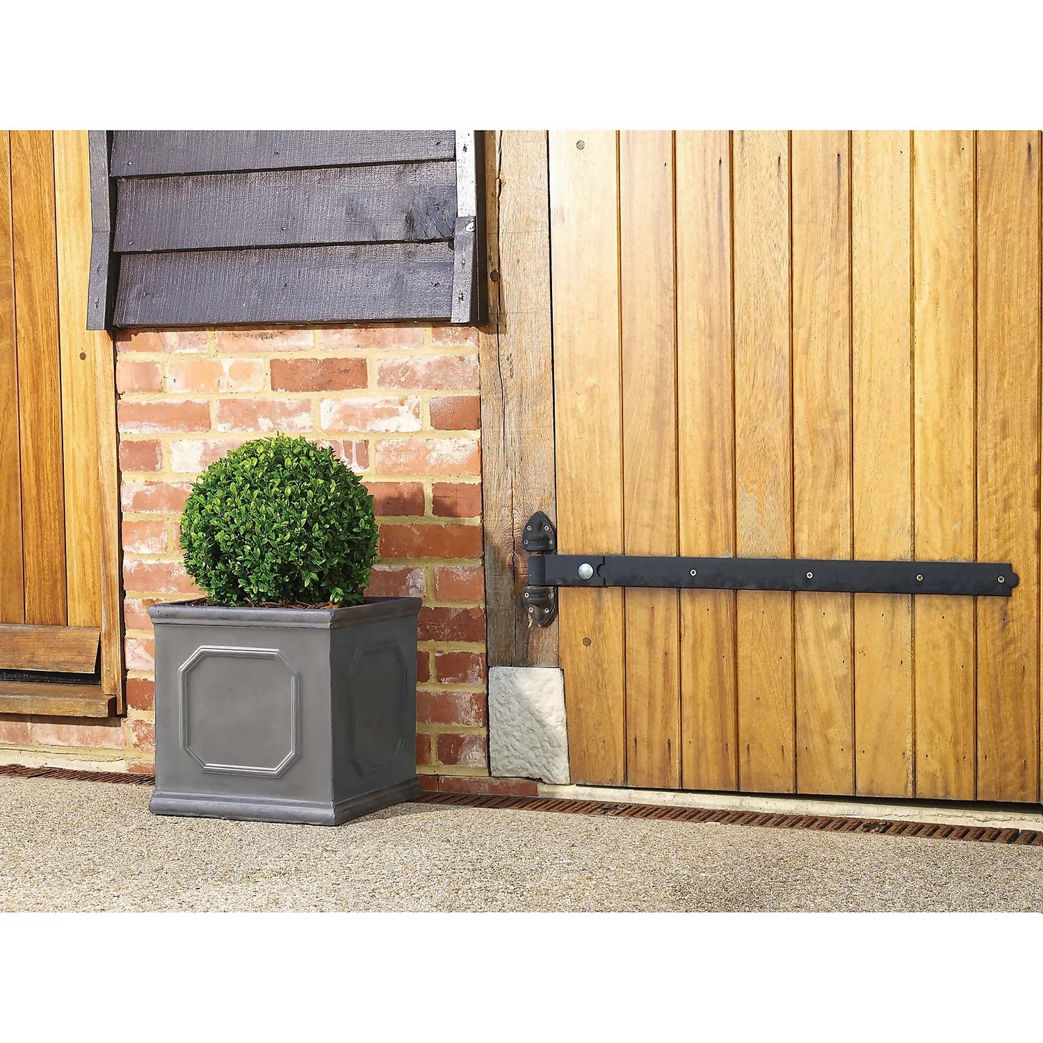 Mayfair Lead Cube Planter - 32cm 2 Mayfair Lead Cube Planter - 32cm - Image 2