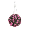 Artificial Topiary Ball - Pink Rose