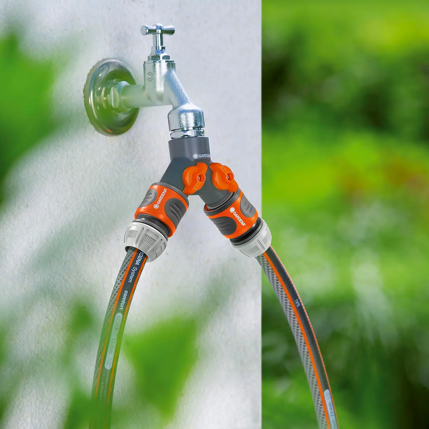 GARDENA Twin Tap Connector 26.5 Mm (G 3/4") 2 GARDENA Twin Tap Connector 26.5 Mm (G 3/4") - Image 2