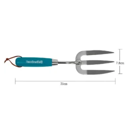 House Beautiful Stainless Steel Hand Fork With A Teal Painted Hardwood Handle -Garantia Sales Store 13188707 1804928022202854