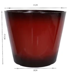 Glazed Finish Red Planter - 30cm -Garantia Sales Store 13190805 1344926228768441