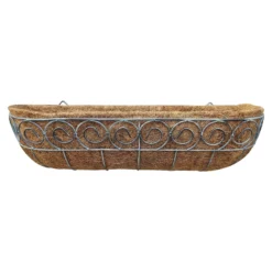 Distress Finish Wall Trough With Coco Liner - 61cm -Garantia Sales Store 13221622 1274902150149745