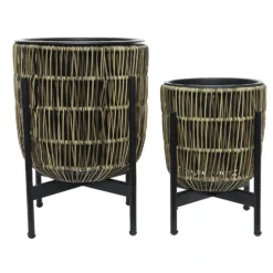 Kate Round Rattan Planter With Legs - Medium -Garantia Sales Store 13222505 1744929320600625
