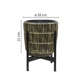 Kate Round Rattan Planter With Legs - Medium -Garantia Sales Store 13222505 2824934510949729
