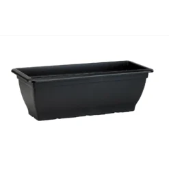 Bell Trough Garden Planter Black 60cm