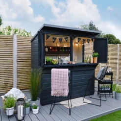 Forest Dip Treated Shiplap Pent Wooden Garden Bar 6 X 3ft -Garantia Sales Store 13281744 1204903941217341